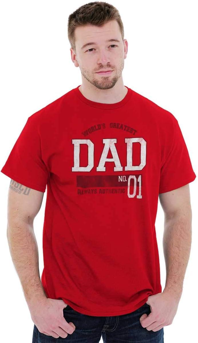 imageFathers Day Worlds Greatest Dad No 1 Mens Graphic T Shirt TeesRed