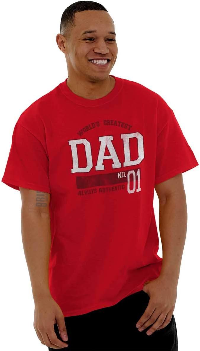 imageFathers Day Worlds Greatest Dad No 1 Mens Graphic T Shirt TeesRed