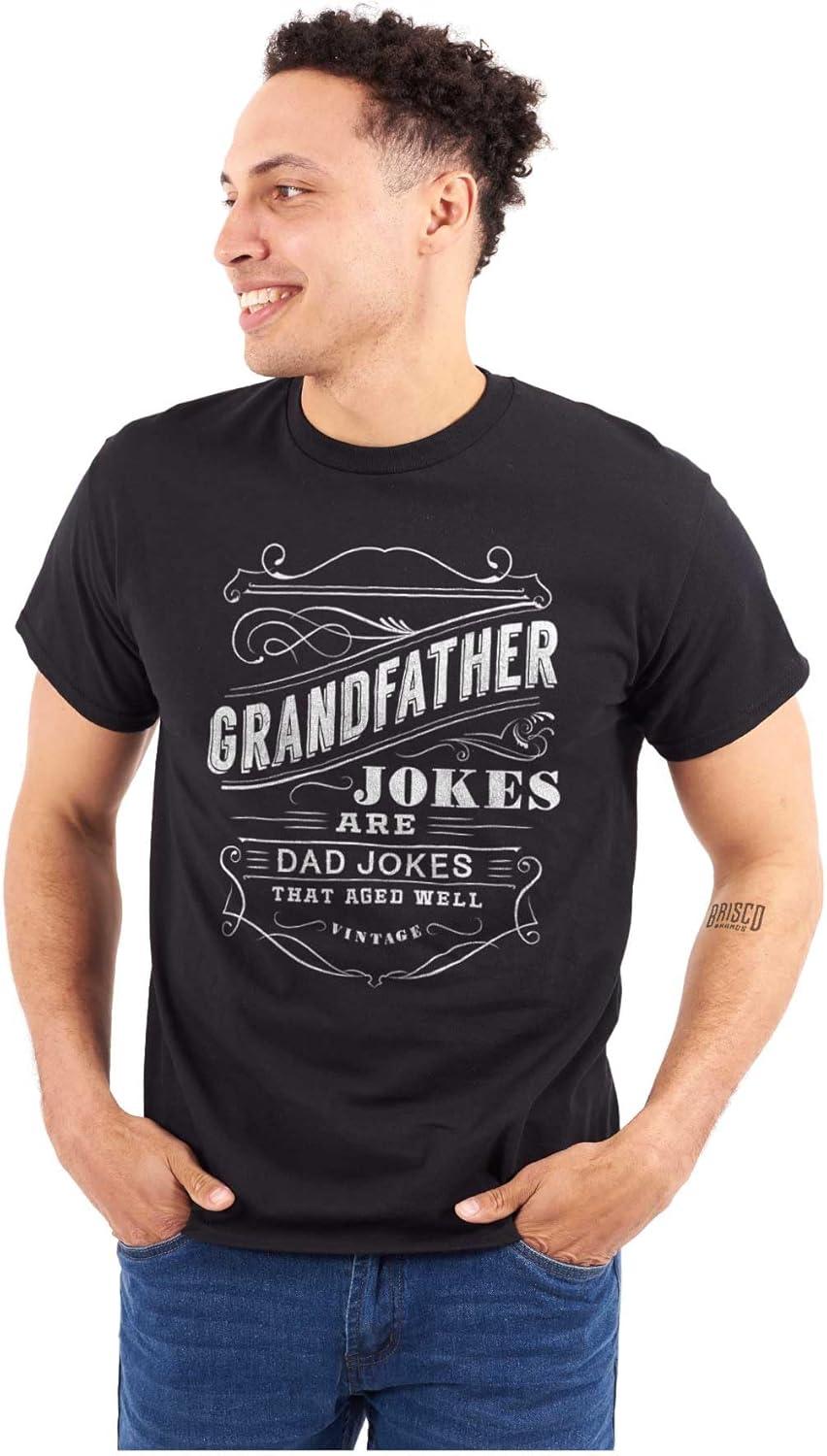imageGrandfather Dad Jokes Funny Grandpa Mens Graphic T Shirt TeesBlack