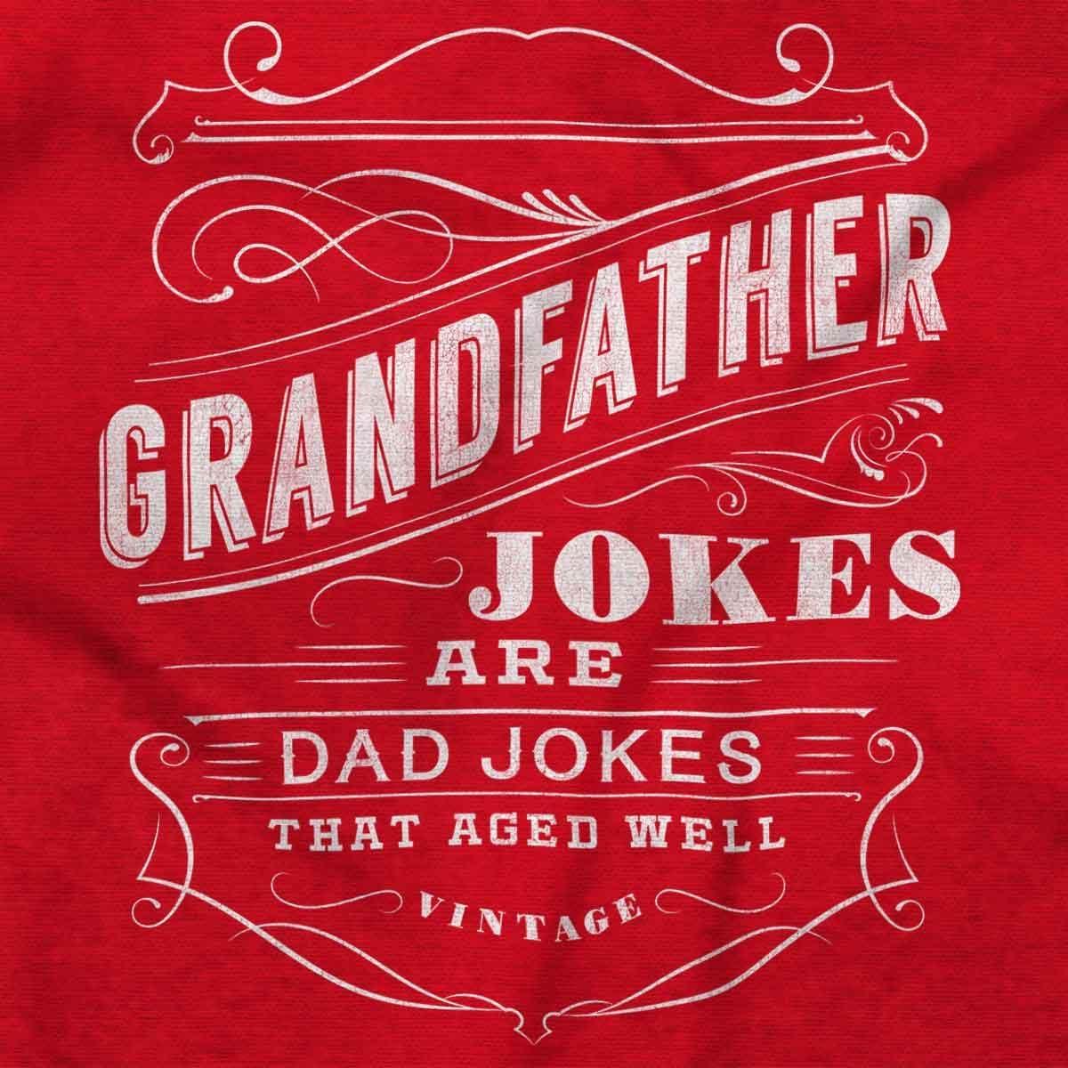 imageGrandfather Dad Jokes Funny Grandpa Mens Graphic T Shirt TeesCardinal Red