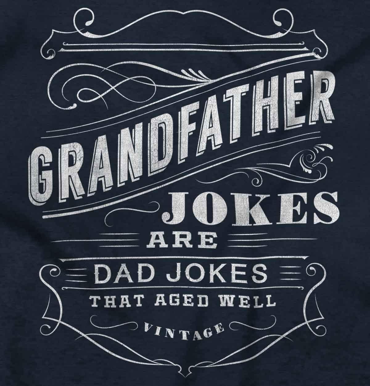 imageGrandfather Dad Jokes Funny Grandpa Mens Graphic T Shirt TeesNavy