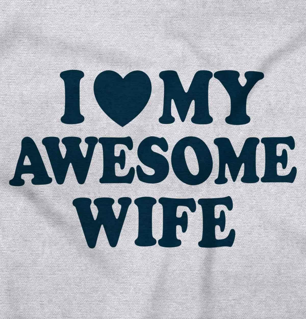 imageI Love My Awesome Wife Cute Husband Mens Graphic T Shirt TeesCarolina Blue