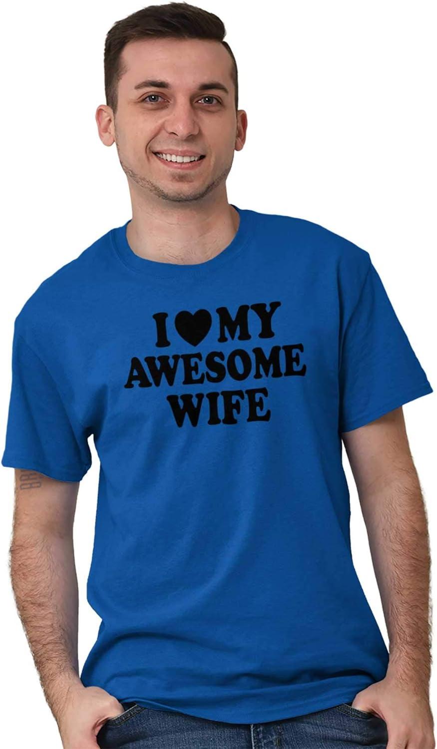 imageI Love My Awesome Wife Cute Husband Mens Graphic T Shirt TeesRoyal
