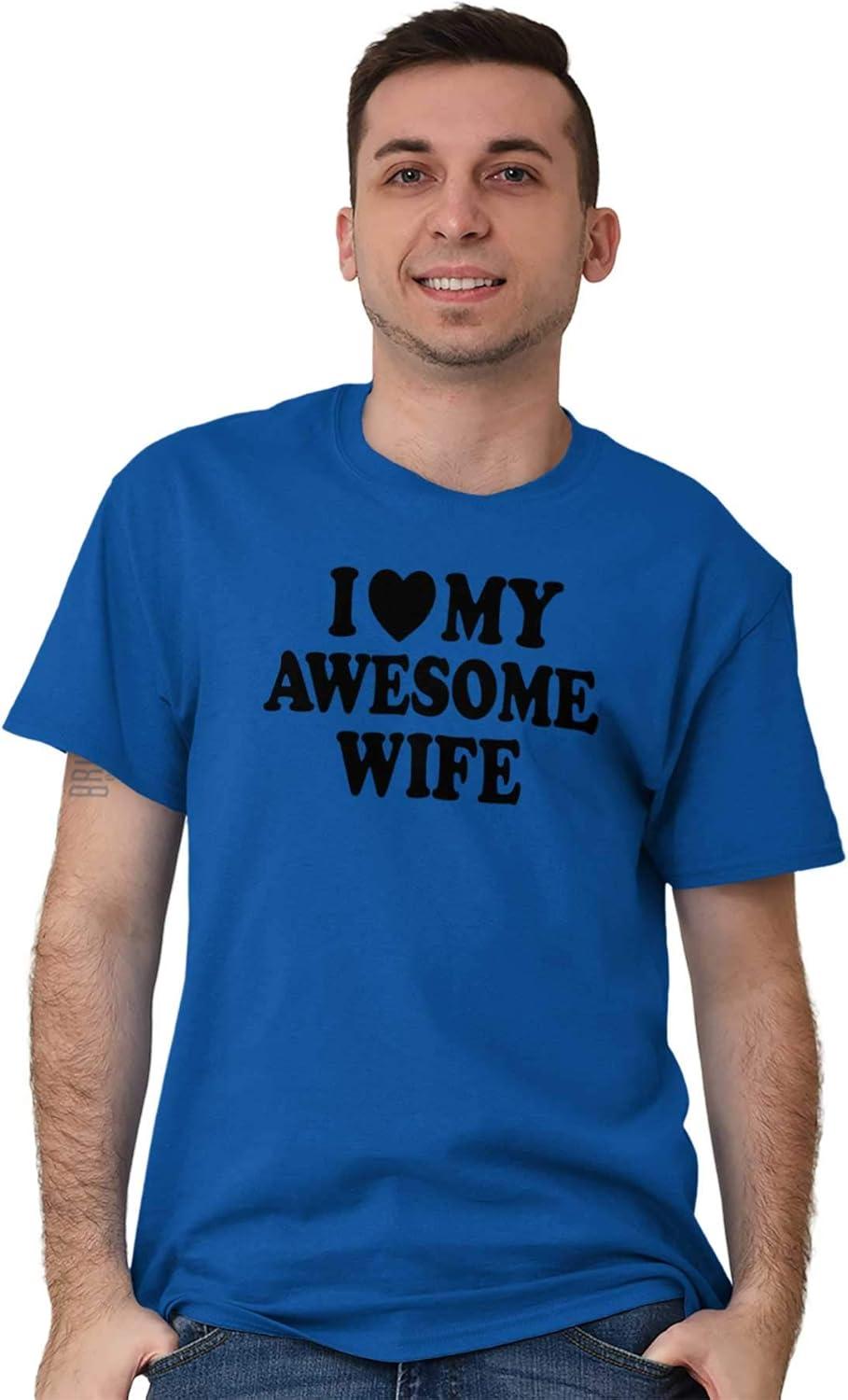 imageI Love My Awesome Wife Cute Husband Mens Graphic T Shirt TeesRoyal
