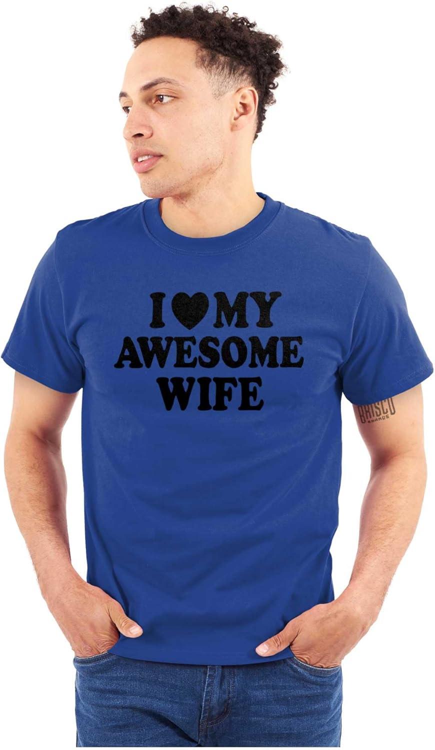 imageI Love My Awesome Wife Cute Husband Mens Graphic T Shirt TeesRoyal