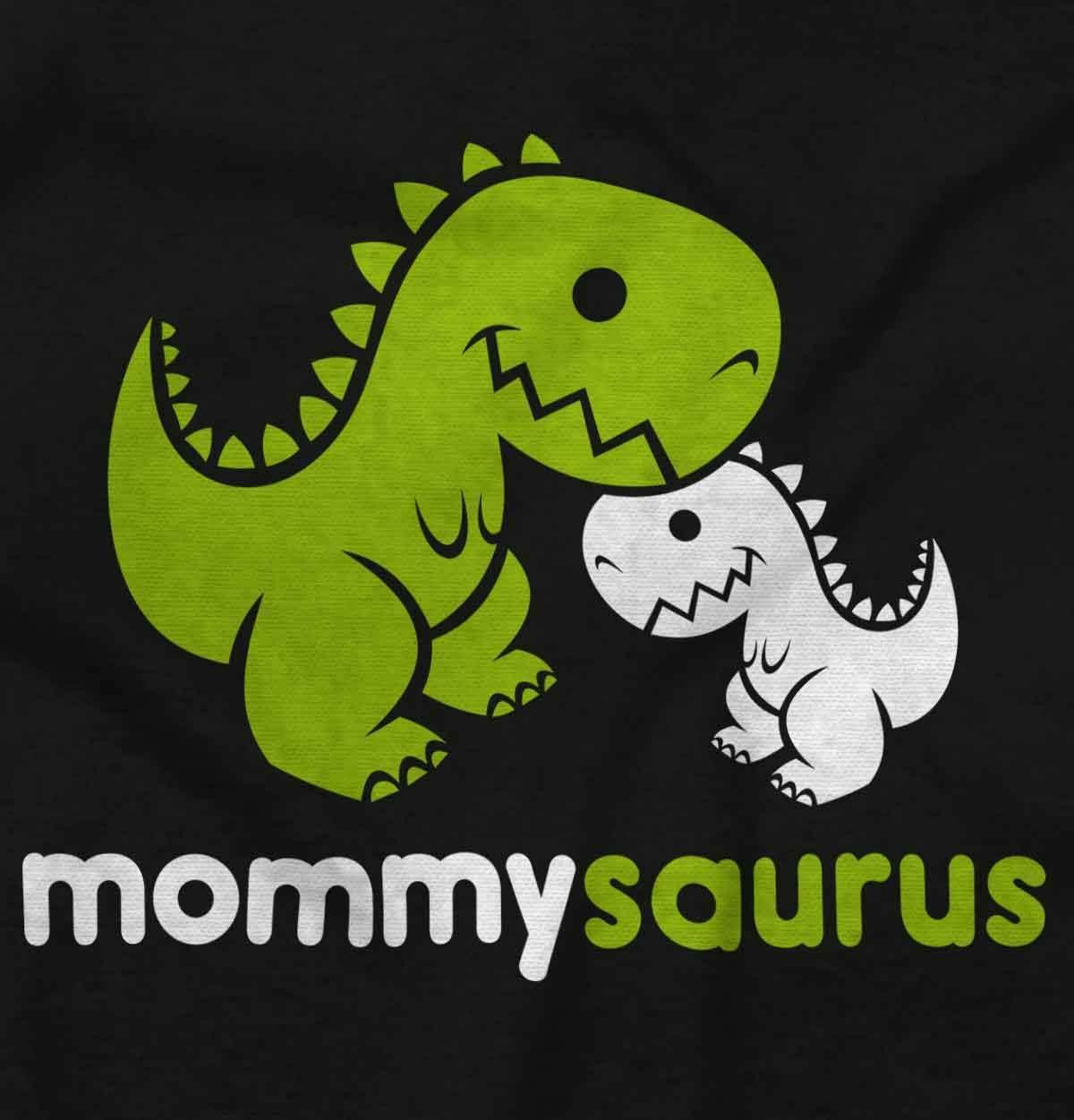 imageMommysaurus Cute Dinosaur Mothers Day Womens Graphic T Shirt TeesBlack