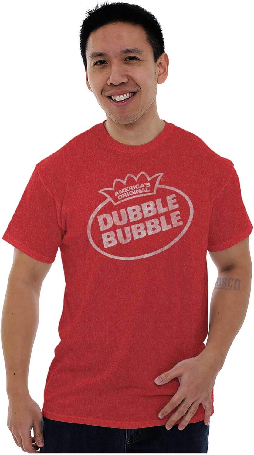 imageRetro Dubble Bubble Vintage Classic Logo Graphic T Shirt Men or WomenHeather Red