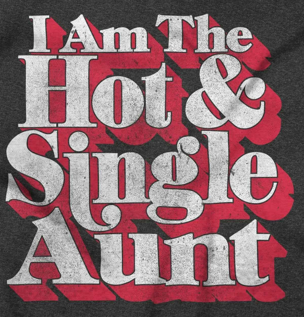 imageSingle Cool Cute Funny Auntie Aunt Womens Graphic T Shirt TeesDark Heather