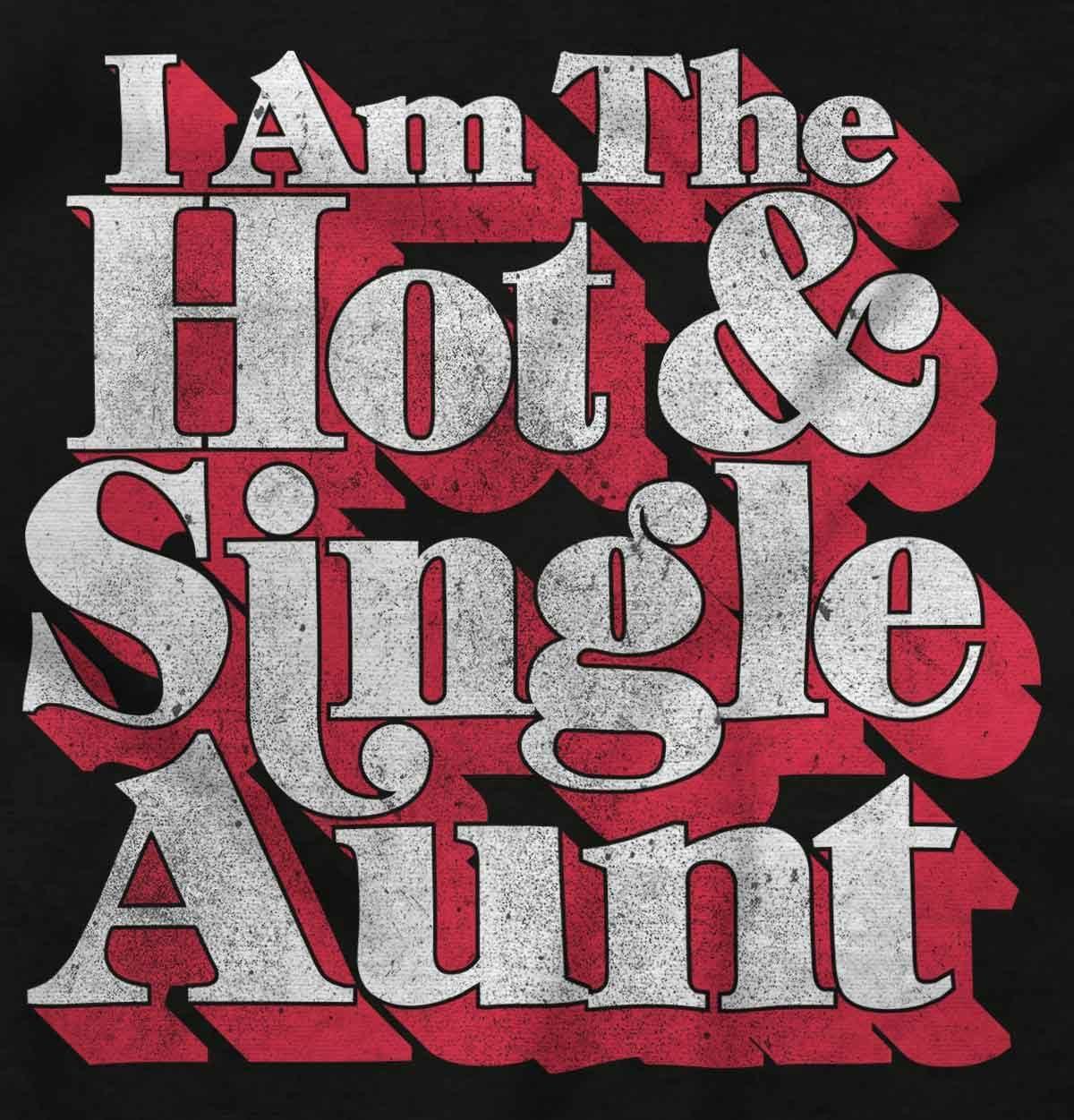 imageSingle Cool Cute Funny Auntie Aunt Womens Slim Fit Graphic TeeDark Heather