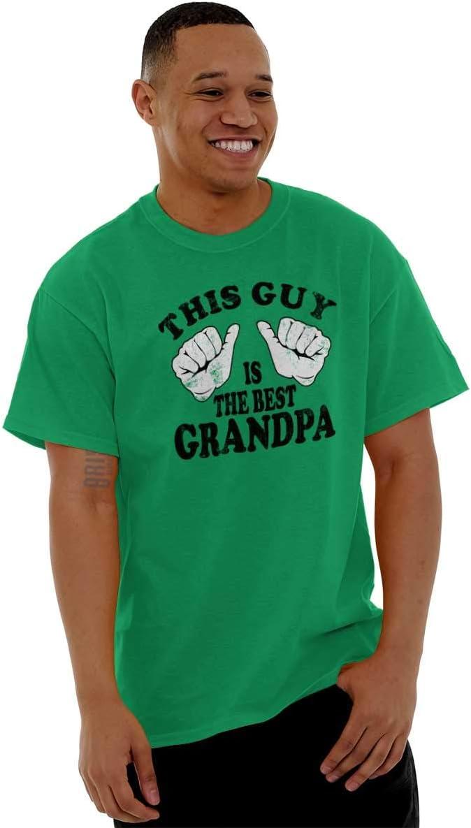 imageThis Guy Best Grandpa Grandfather Mens Graphic T Shirt TeesIrish Green