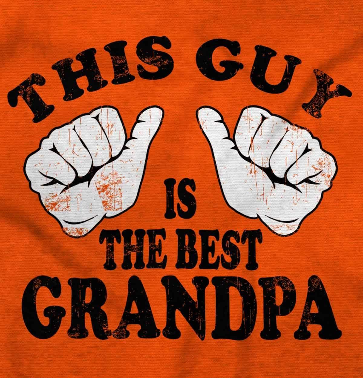 imageThis Guy Best Grandpa Grandfather Mens Graphic T Shirt TeesOrange