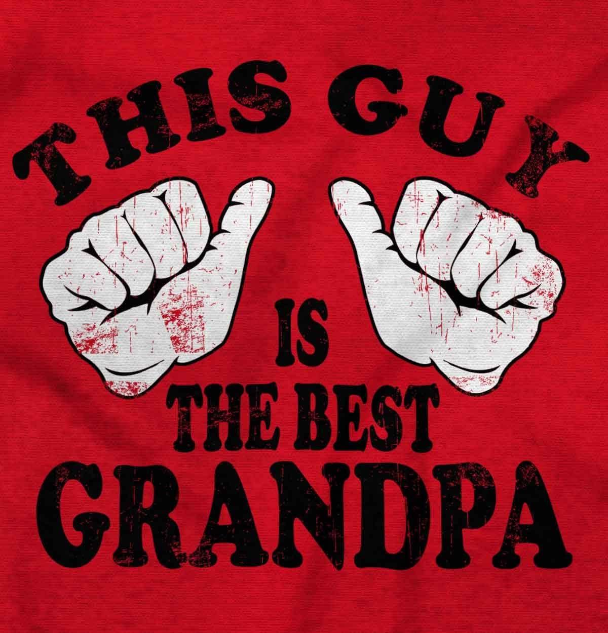 imageThis Guy Best Grandpa Grandfather Mens Graphic T Shirt TeesRed