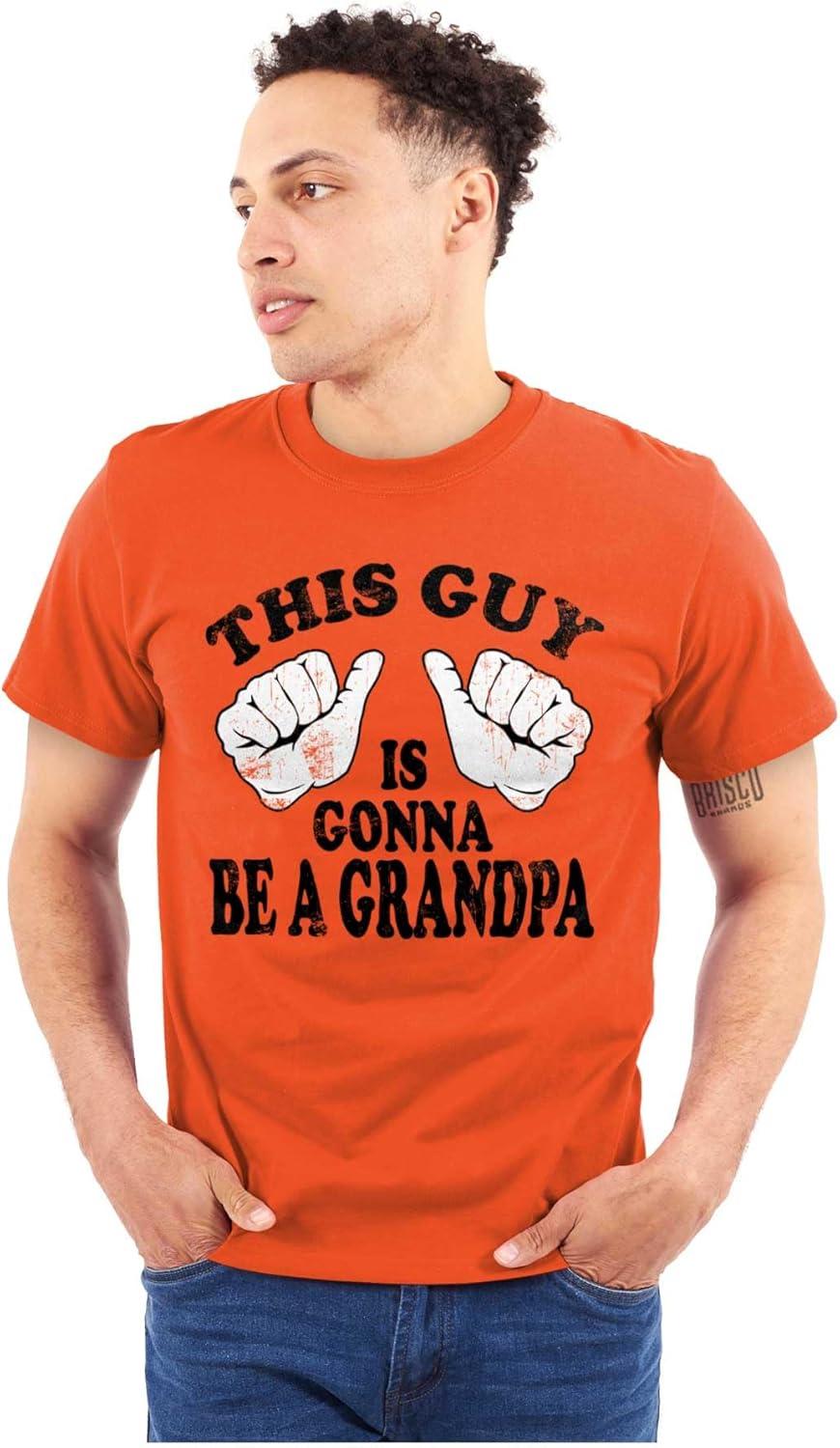 imageThis Guy Grandpa Baby Announcement Mens Graphic T Shirt TeesOrange