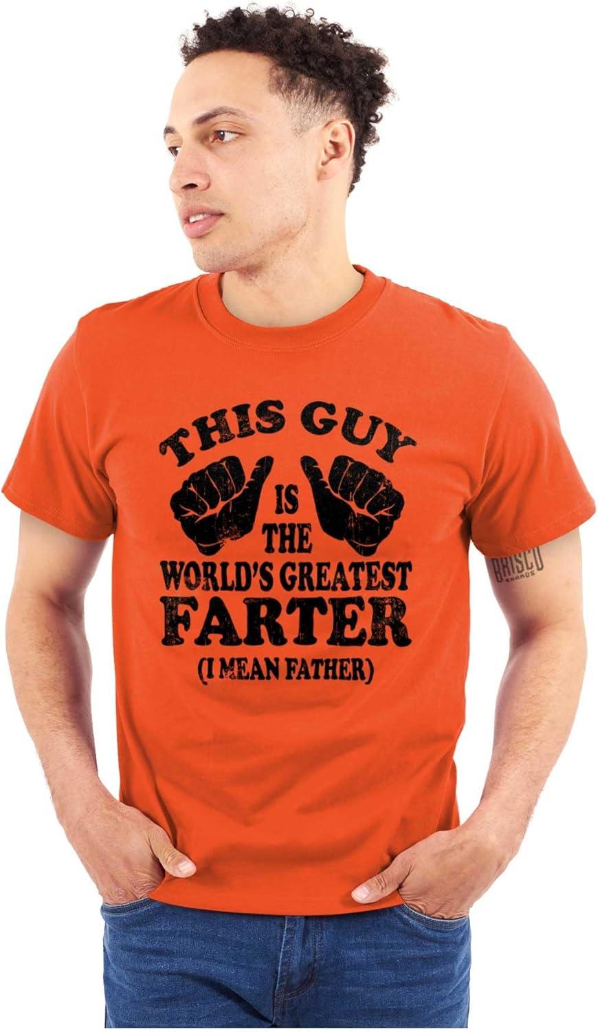 imageThis Guy Worlds Greatest Farter Funny Mens Graphic T Shirt TeesOrange