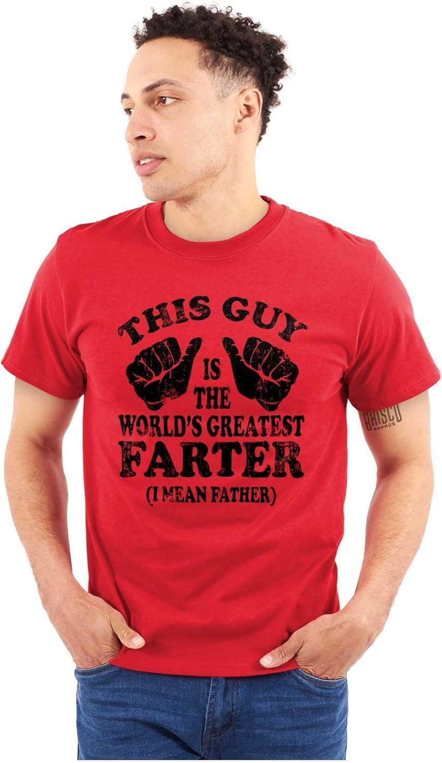 imageThis Guy Worlds Greatest Farter Funny Mens Graphic T Shirt TeesRed