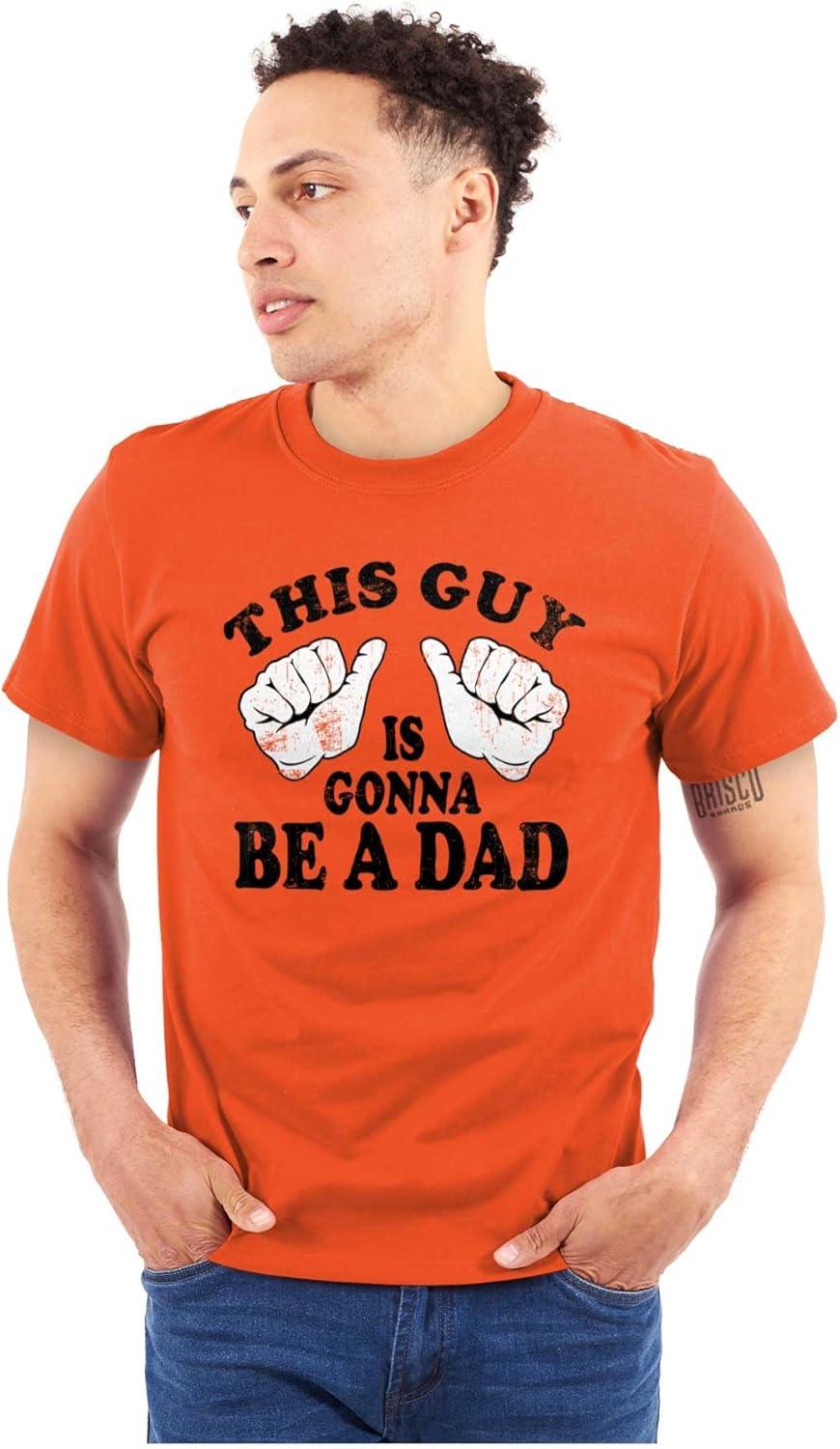 imageThis Guy is Gonna Be a Dad Expecting Mens Graphic T Shirt TeesOrange