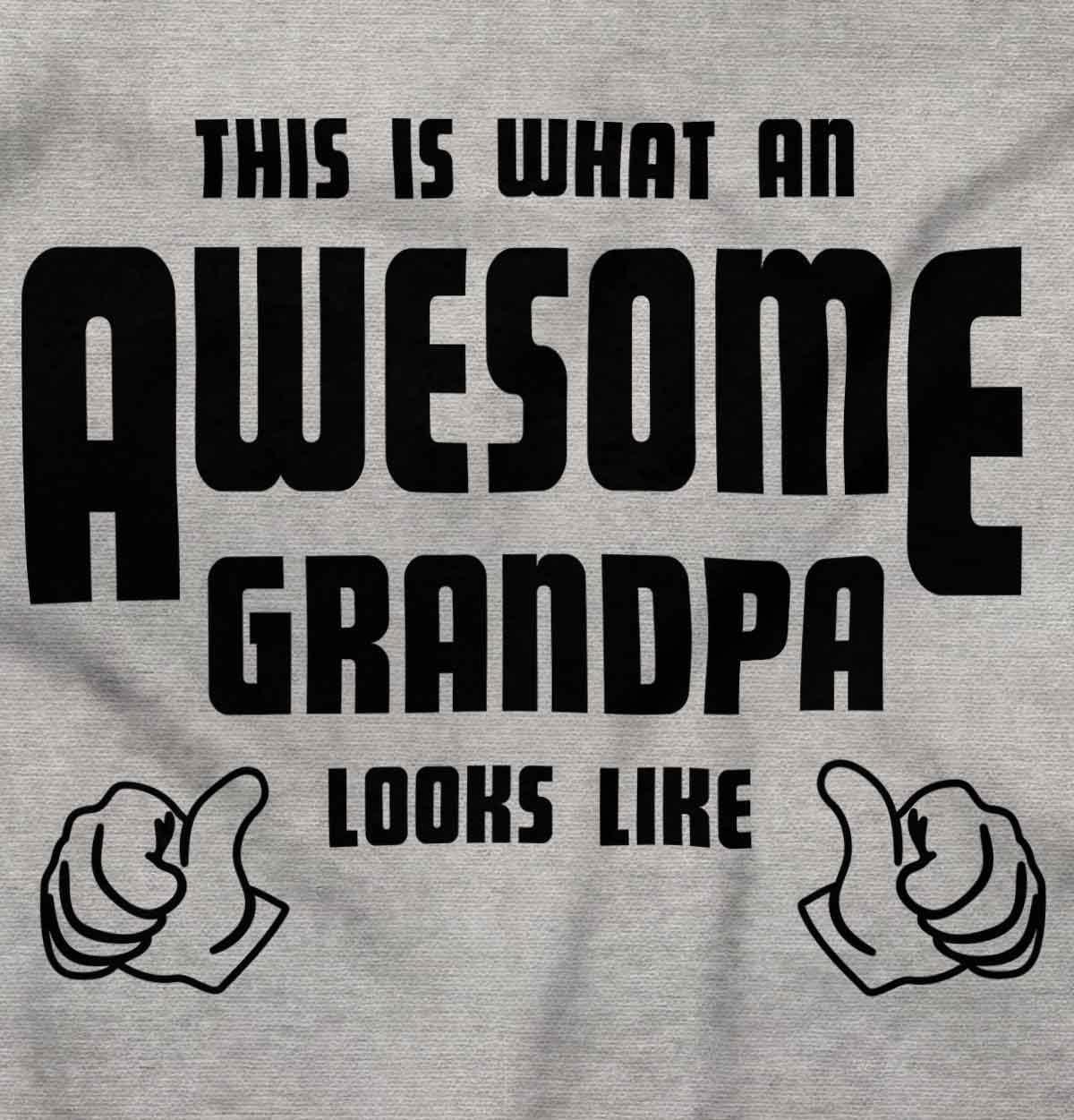 imageWhat An Awesome Grandpa Looks Like Zip Hoodie Sweatshirt MenSport Grey