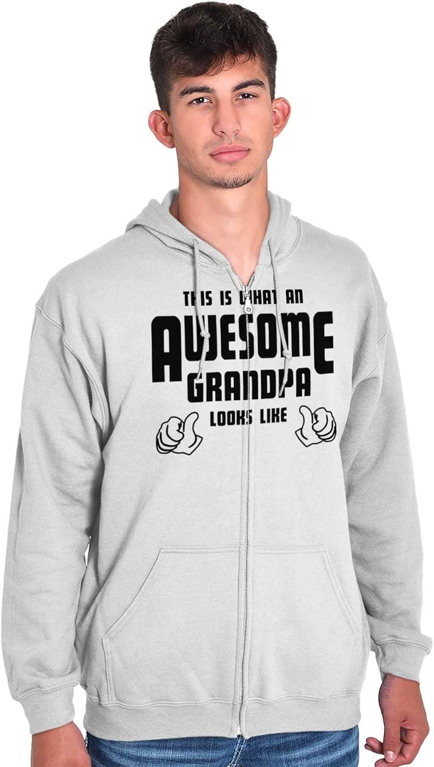 imageWhat An Awesome Grandpa Looks Like Zip Hoodie Sweatshirt MenWhite