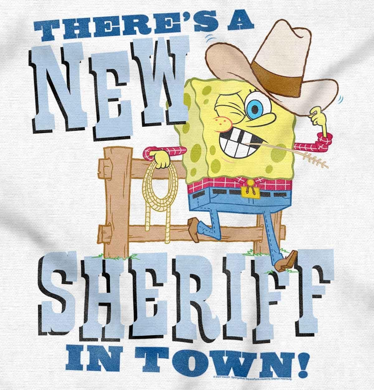 imageWomens Maternity Cowboy Spongebob New Sheriff in Town Pregnancy DressWhite
