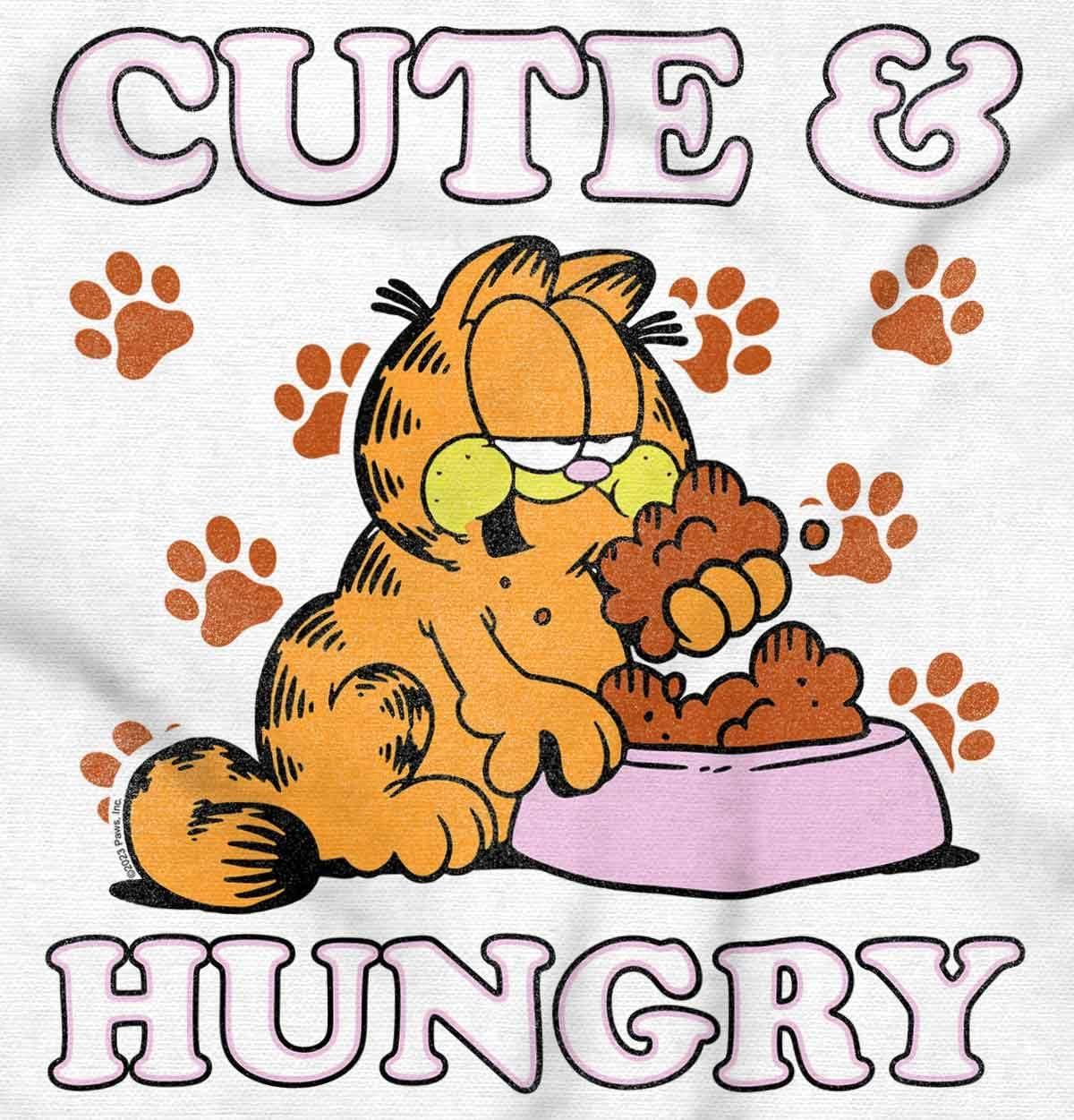 imageWomens Maternity Garfield Cartoon Cute and Hungry Pregnancy DressWhite