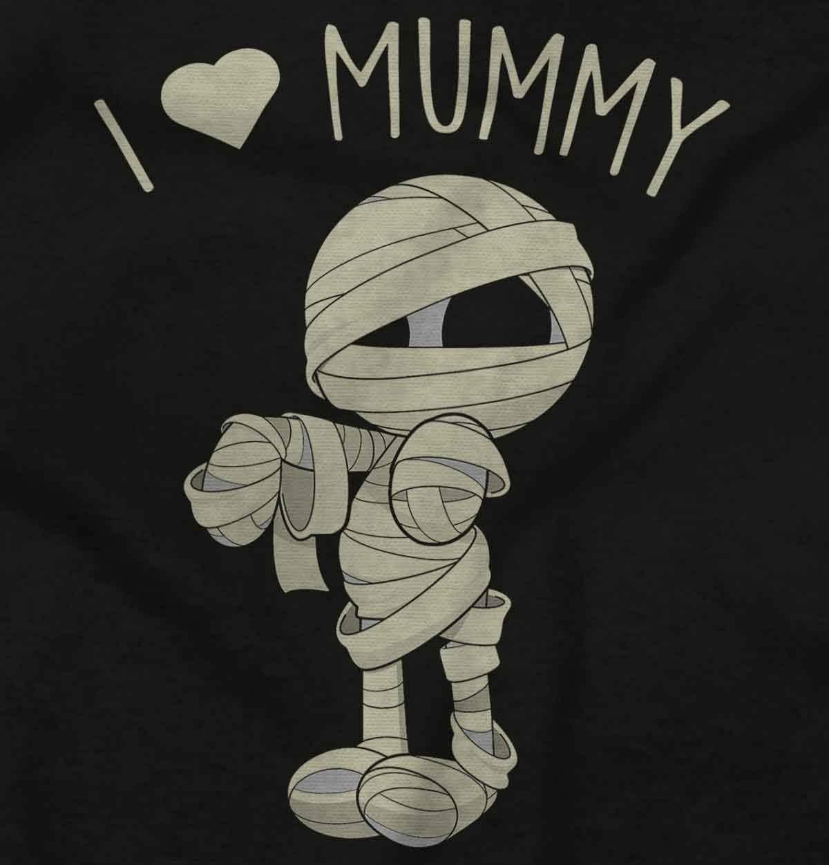 imageWomens Maternity I Love Mummy Cute Halloween Pun T Shirt TeeBlack