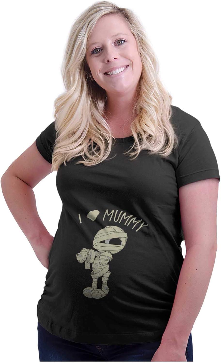 imageWomens Maternity I Love Mummy Cute Halloween Pun T Shirt TeeBlack