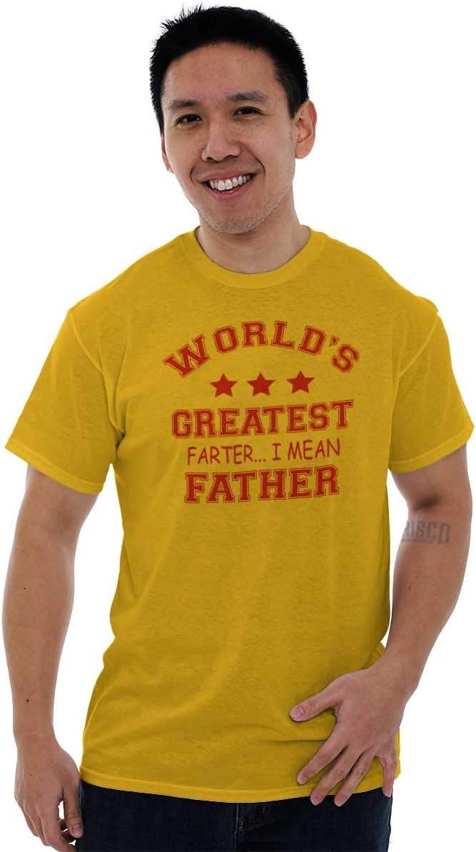 imageWorlds Greatest Farter Father Funny Mens Graphic T Shirt TeesGold