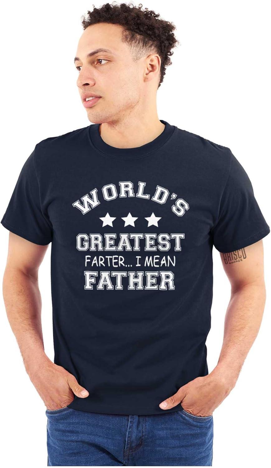 imageWorlds Greatest Farter Father Funny Mens Graphic T Shirt TeesNavy