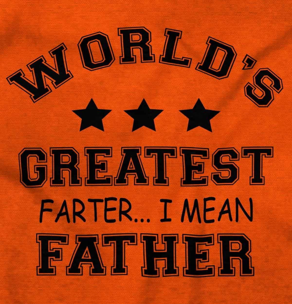 imageWorlds Greatest Farter Father Funny Mens Graphic T Shirt TeesOrange