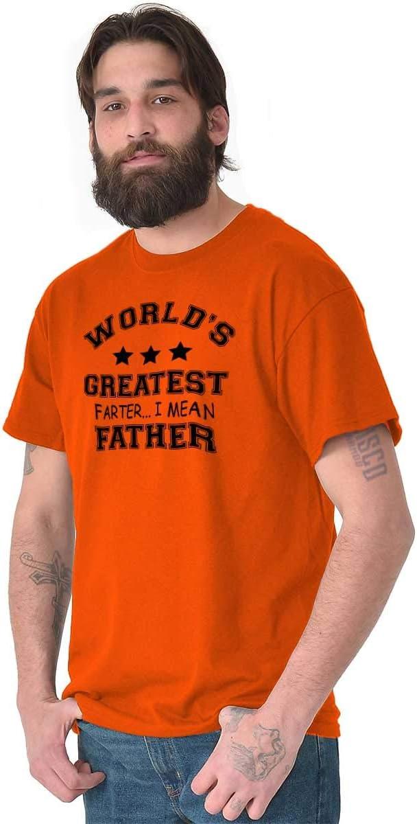 imageWorlds Greatest Farter Father Funny Mens Graphic T Shirt TeesOrange