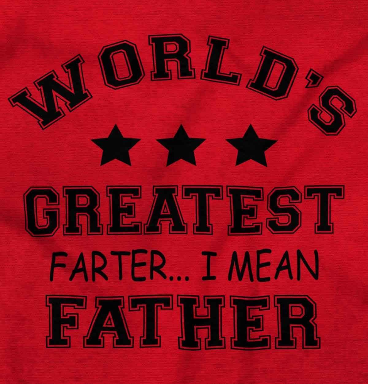 imageWorlds Greatest Farter Father Funny Mens Graphic T Shirt TeesRed