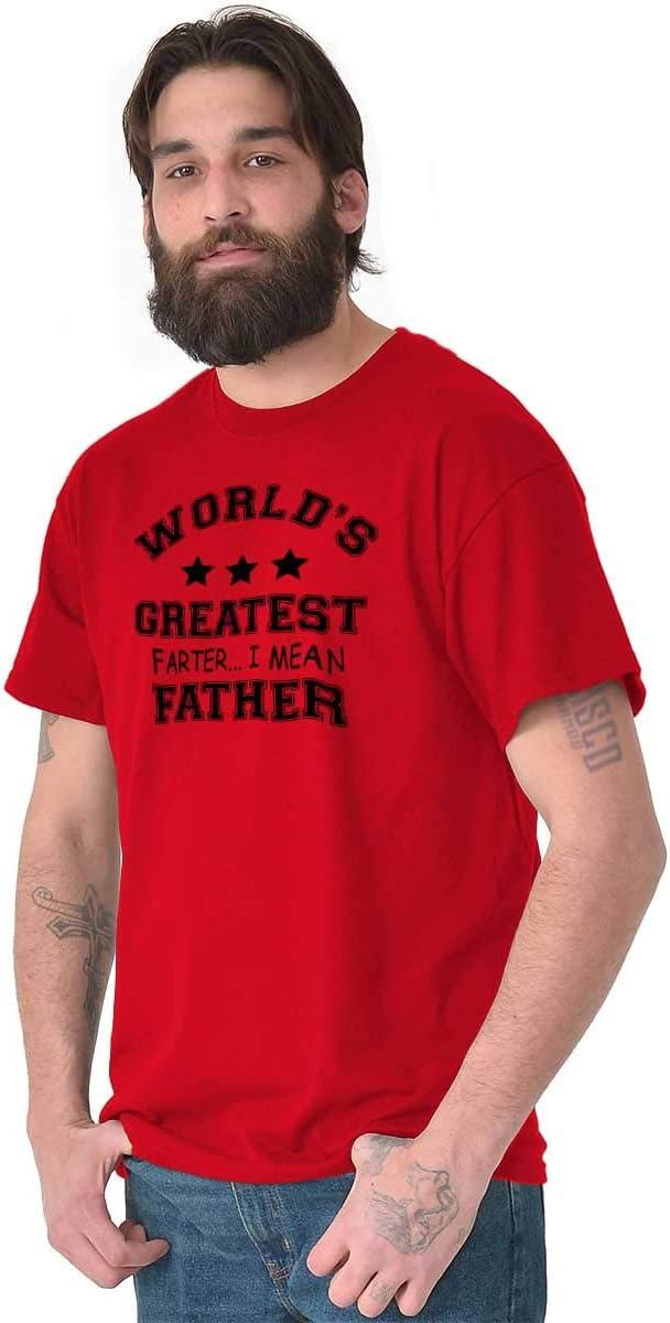 imageWorlds Greatest Farter Father Funny Mens Graphic T Shirt TeesRed