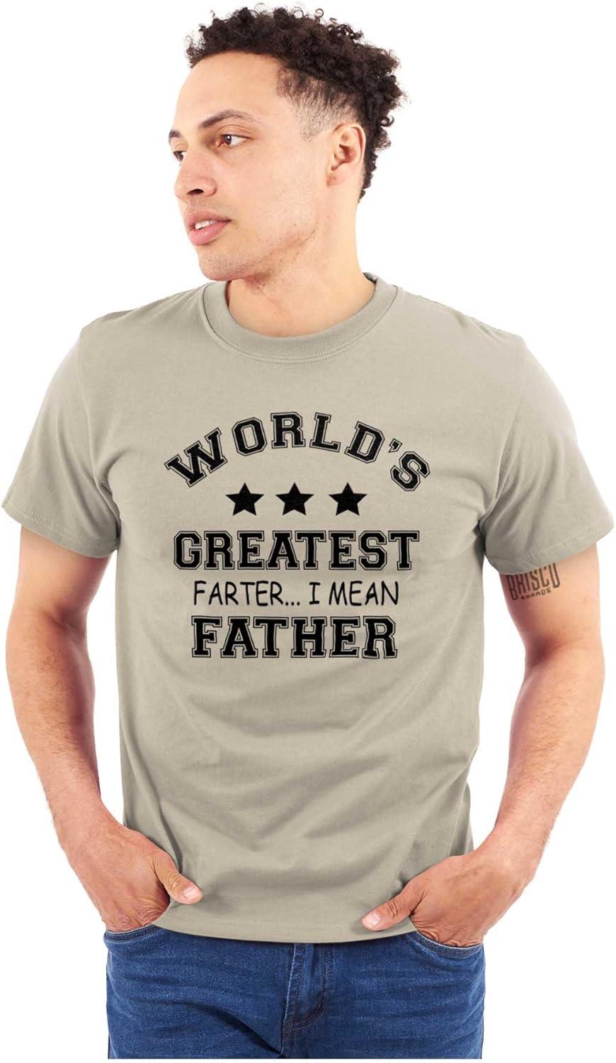 imageWorlds Greatest Farter Father Funny Mens Graphic T Shirt TeesSand