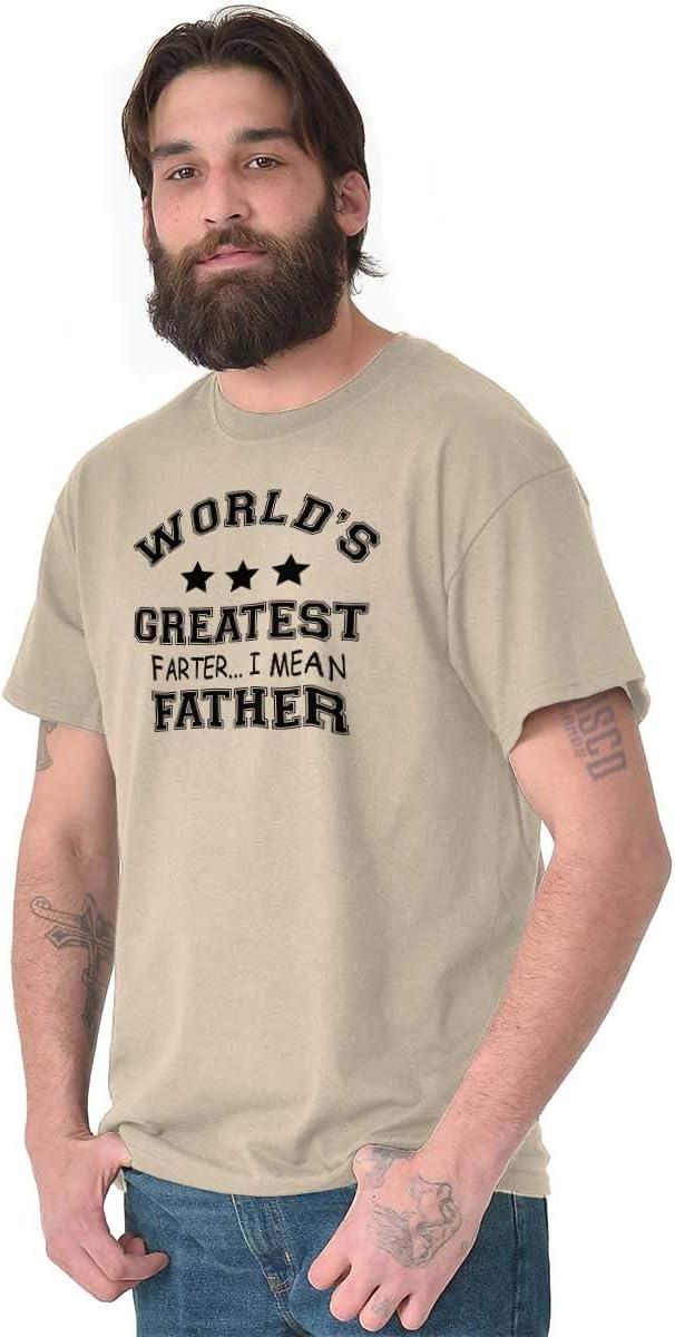 imageWorlds Greatest Farter Father Funny Mens Graphic T Shirt TeesSand