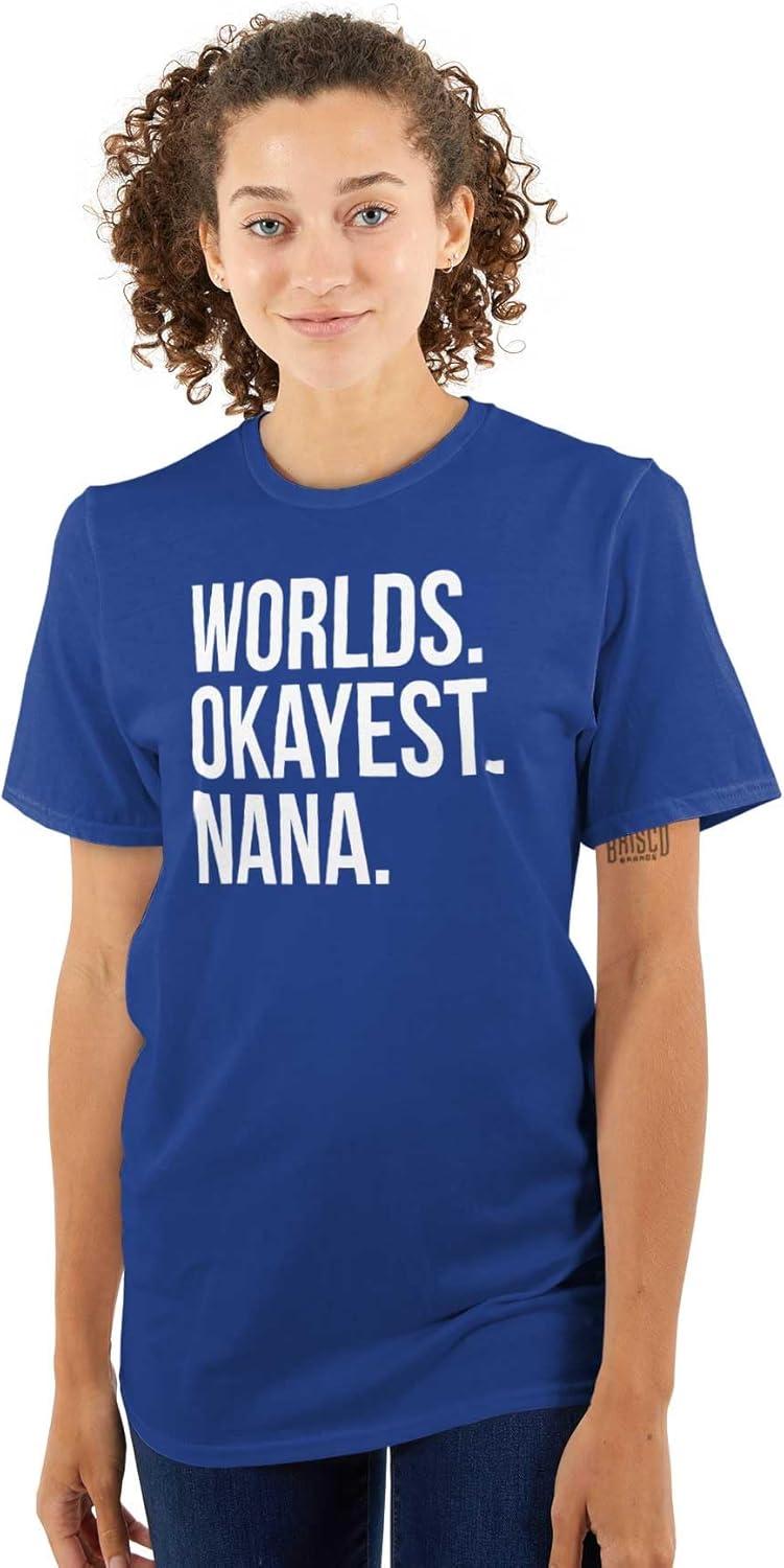 imageWorlds Okayest Nana Grandmother Funny Womens Graphic T Shirt TeesRoyal