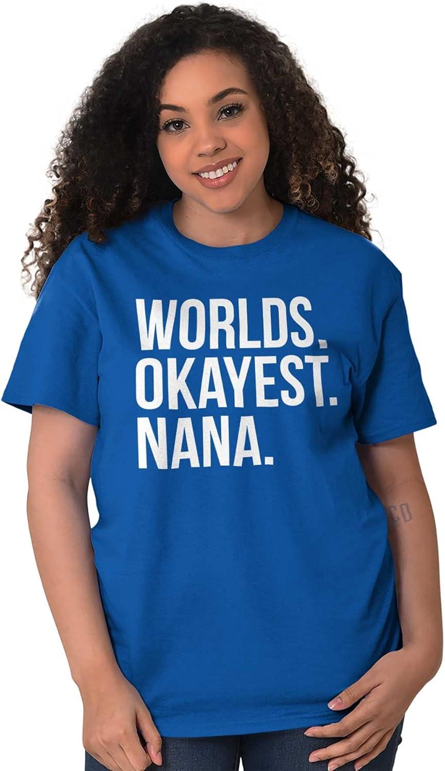 imageWorlds Okayest Nana Grandmother Funny Womens Graphic T Shirt TeesRoyal