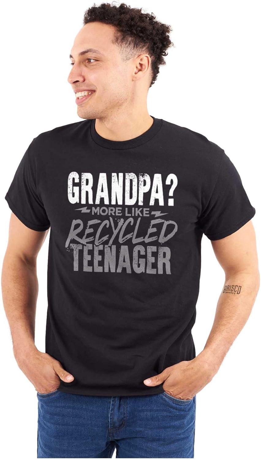 imageYoung at Heart Grandpa Grandparent Mens Graphic T Shirt TeesBlack