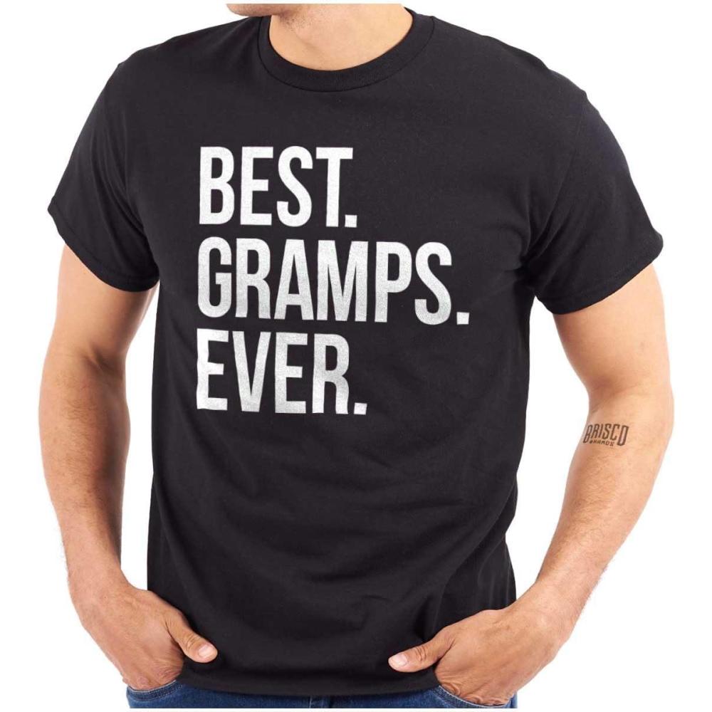 imageBest Gramps Ever Grandpa Grandfather Mens Graphic T Shirt TeesBlack