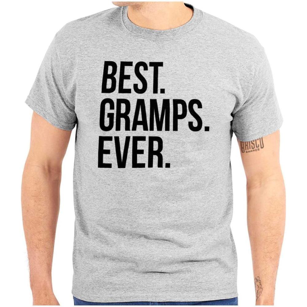 imageBest Gramps Ever Grandpa Grandfather Mens Graphic T Shirt TeesSport Grey