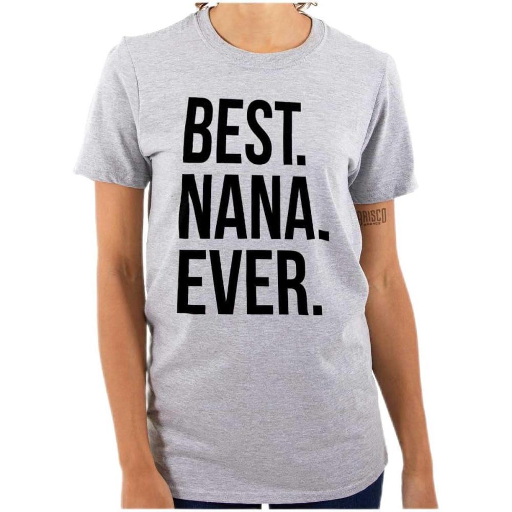 imageBest Nana Ever Grandmother Grandma Womens Graphic T Shirt TeesSport Grey