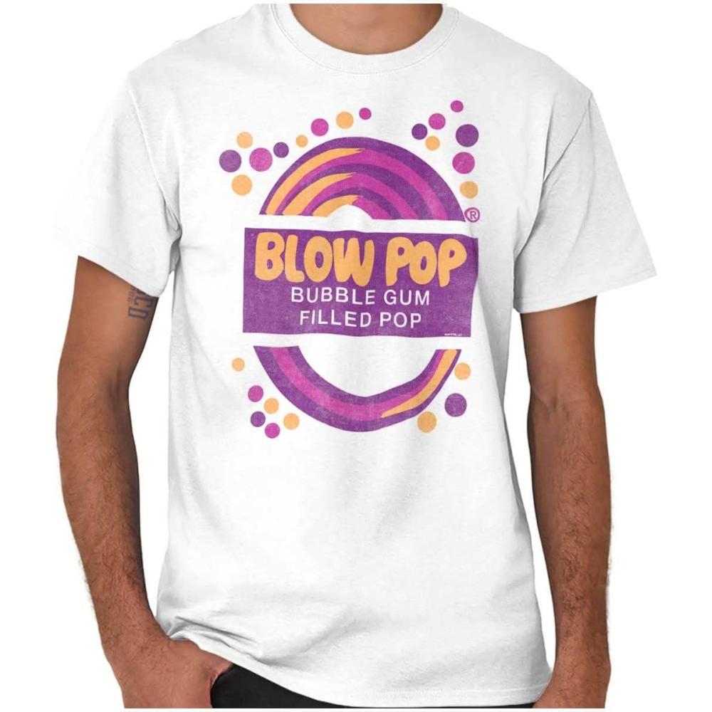 imageBlow Pop Retro Candy Lollipop Wrapper Graphic T Shirt Men or WomenWhite