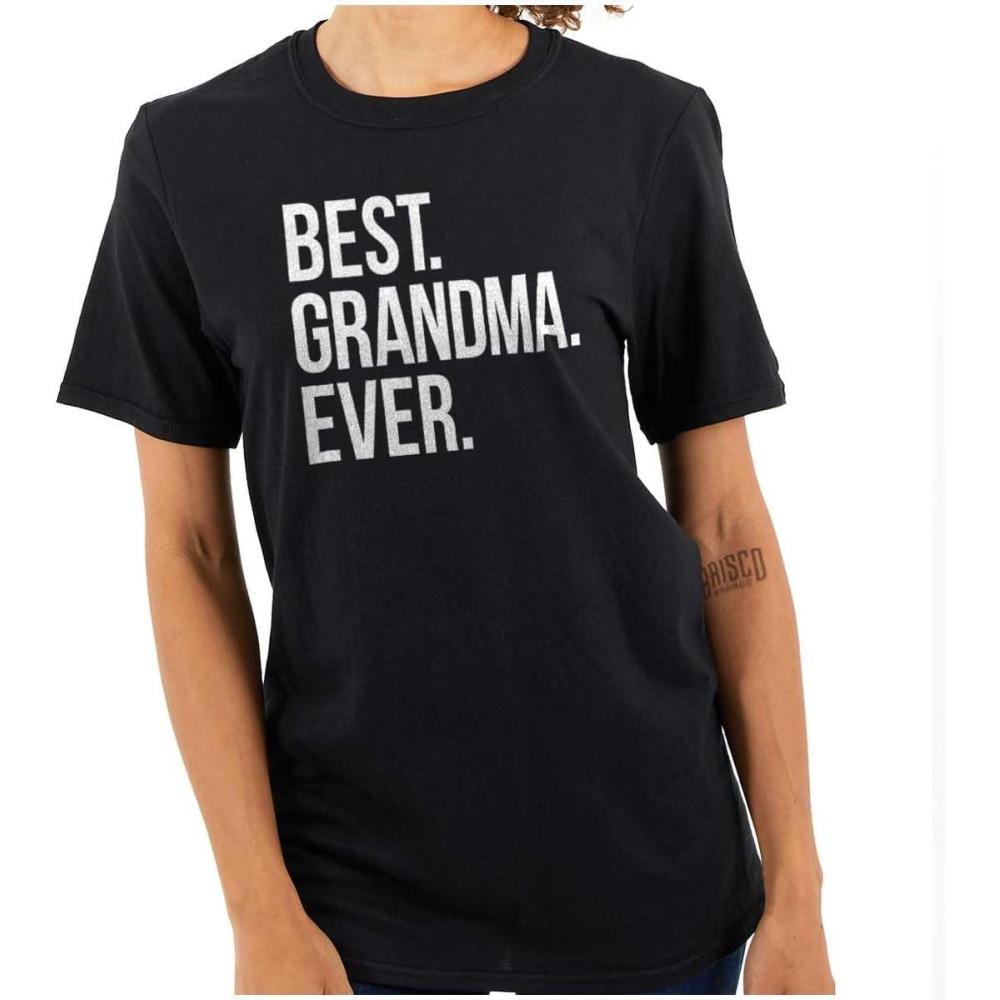 imageBrisco Brands Best Grandma Ever Nanna Gigi Nan Cute Womens Graphic T Shirt TeesBlack
