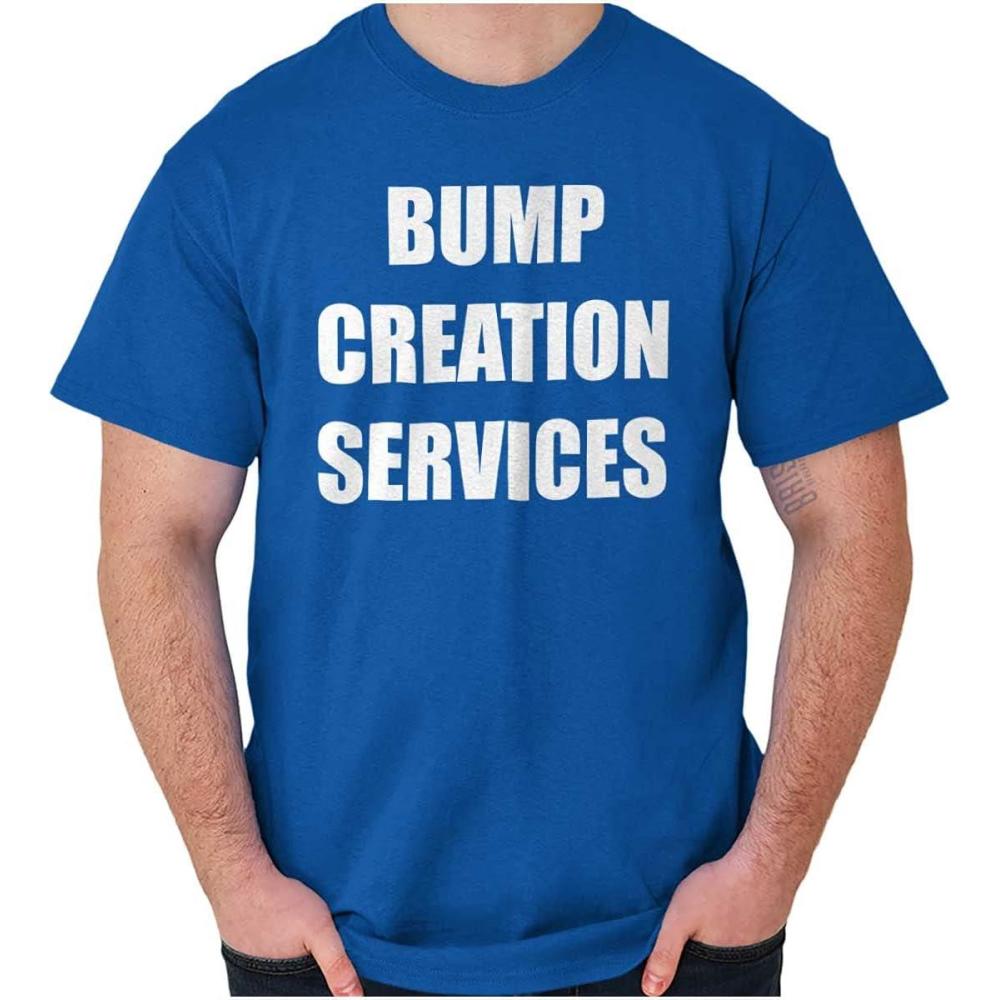 imageBrisco Brands Dad Bump Creation Baby Announcement Mens Graphic T Shirt TeesRoyal