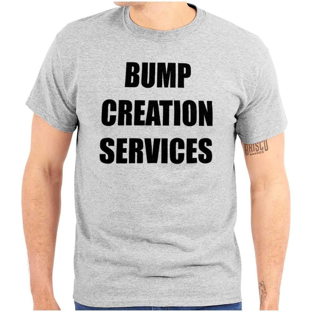 imageBrisco Brands Dad Bump Creation Baby Announcement Mens Graphic T Shirt TeesSport Grey