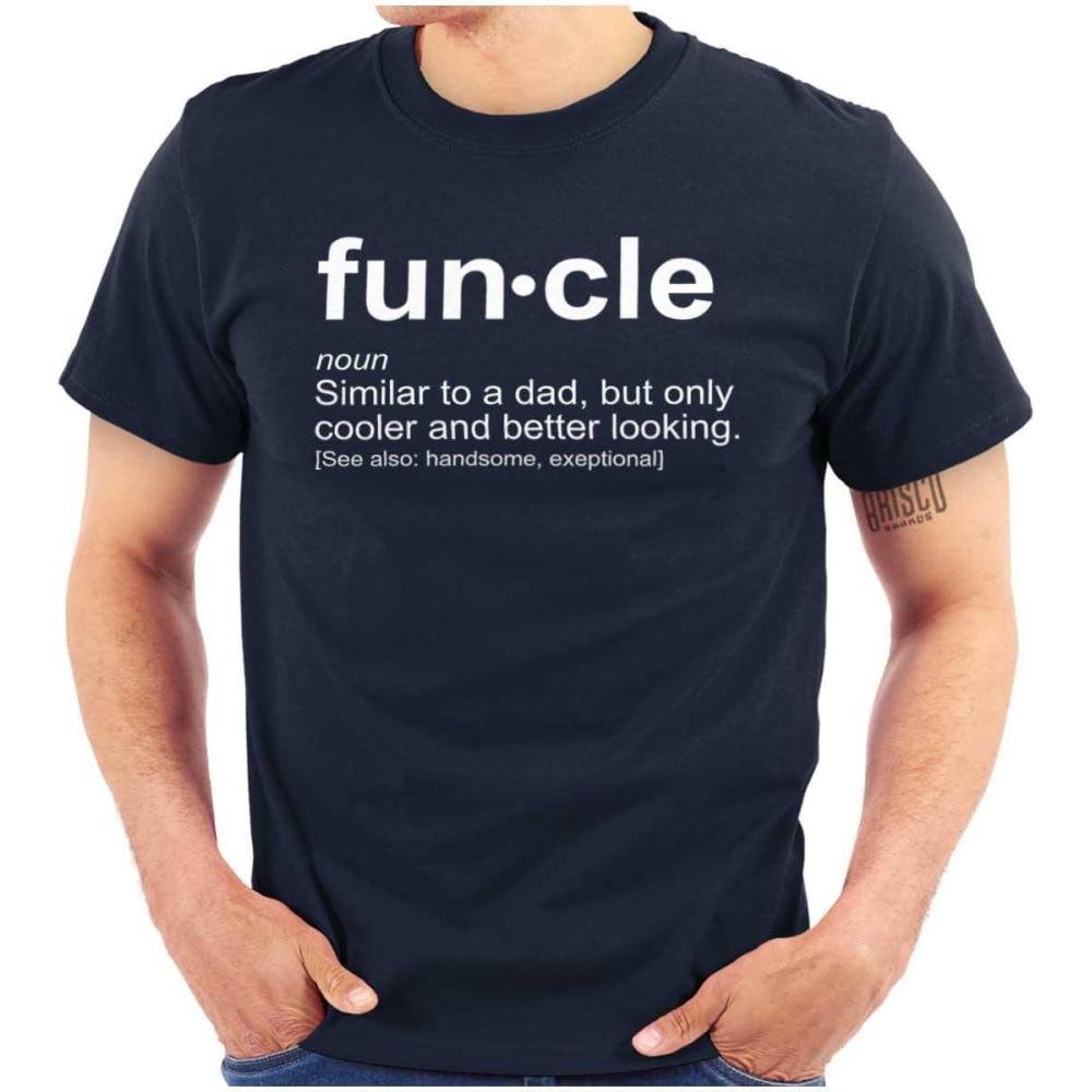 imageBrisco Brands Funcle Fun Uncle Definition Cool Mens Graphic T Shirt TeesNavy