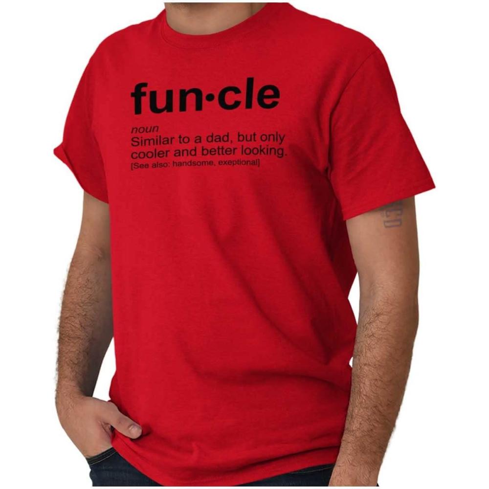 imageBrisco Brands Funcle Fun Uncle Definition Cool Mens Graphic T Shirt TeesRed