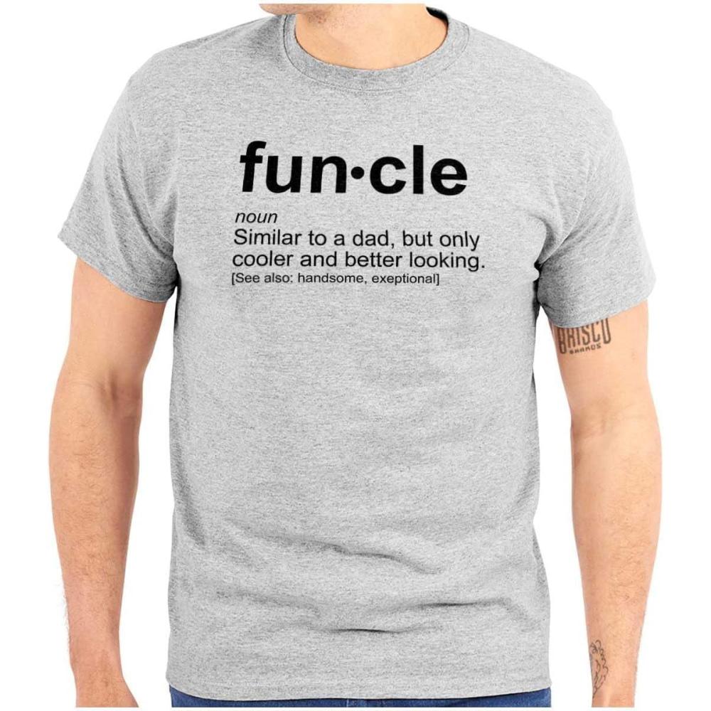 imageBrisco Brands Funcle Fun Uncle Definition Cool Mens Graphic T Shirt TeesSport Grey