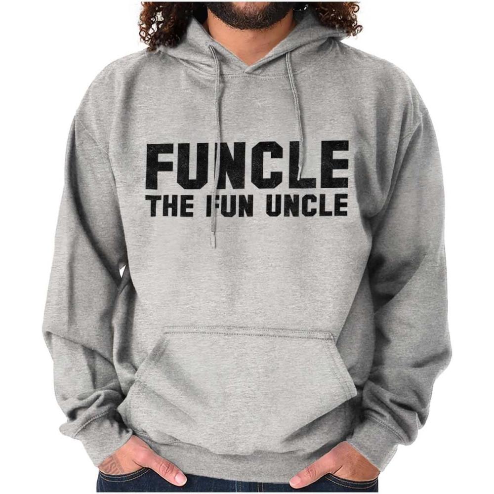 imageBrisco Brands Funcle the Fun Uncle Hoodie Hooded Sweatshirt MenSport Grey