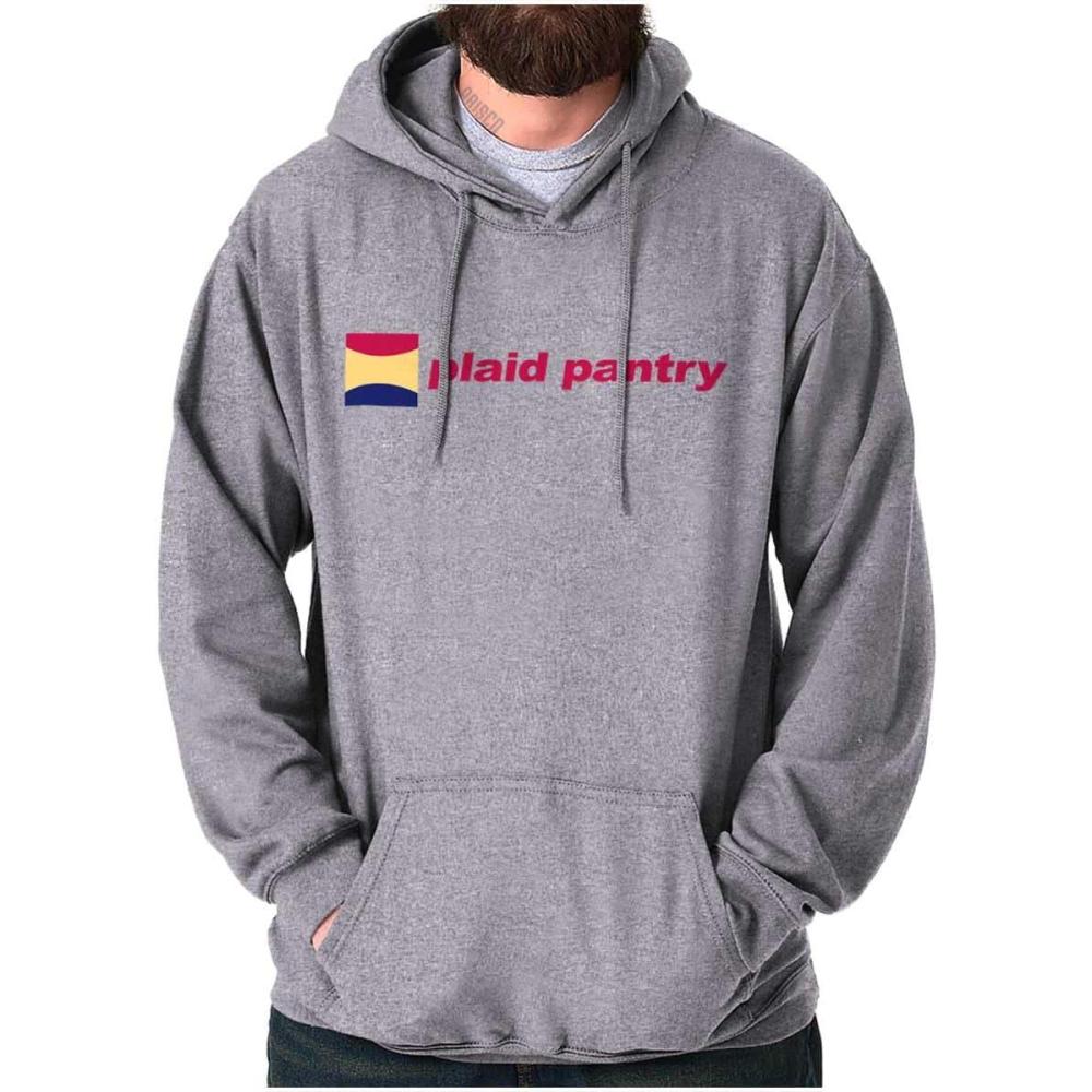 imageBrisco Brands Plaid Pantry Store Minimalist Logo Hoodie Sweatshirt Women MenSport Grey