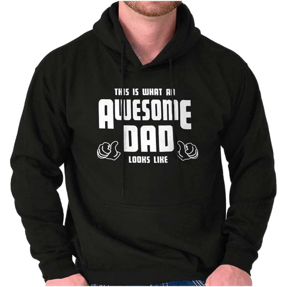 imageClassic Teaze This is What Awesome Dads Look Like Hoodie Hooded Sweatshirt MenBlack